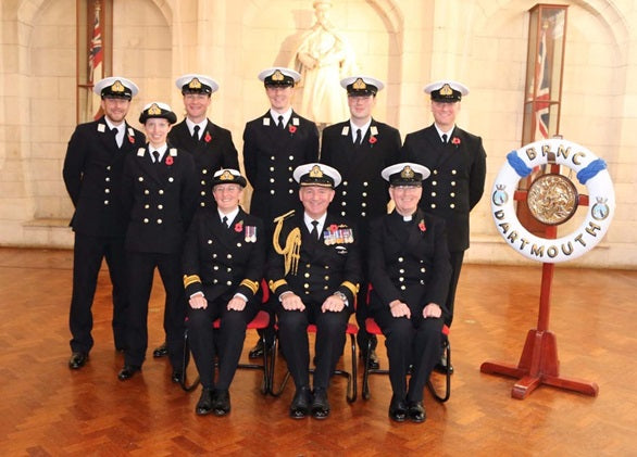 Surg Lt Cdr Wharton graduates from Britannia Royal Naval College, Dartmouth