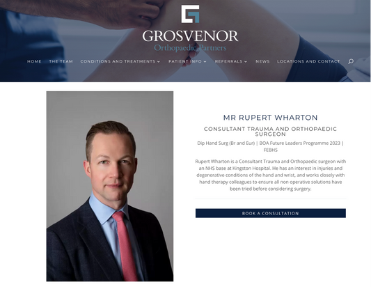 Mr Wharton joins Grosvenor Orthopaedic Partners