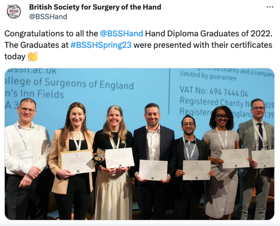 Success in the British Hand Diploma